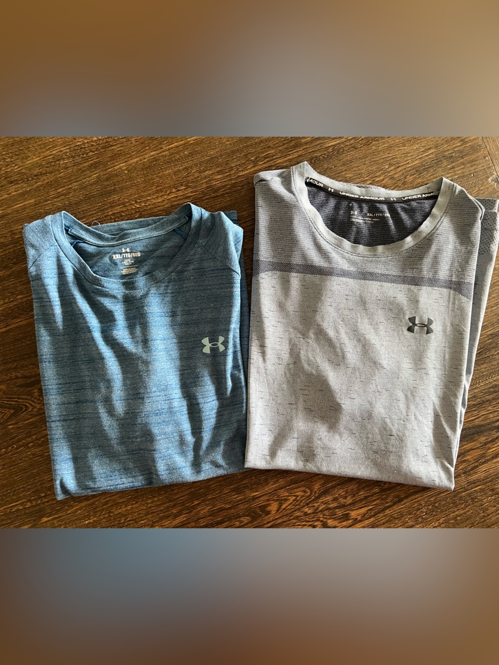 Under Armour Heathered Blue Performance Tee - XXL